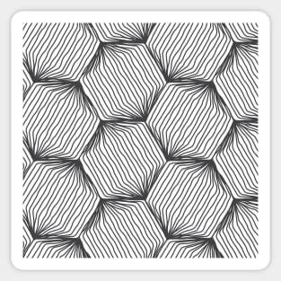 Abstract line patches pattern Sticker